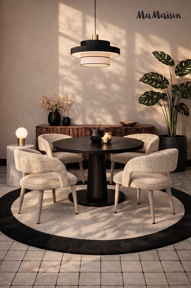 Scaun Iris 59x63x77 cm, Bej - MaMaison [9]