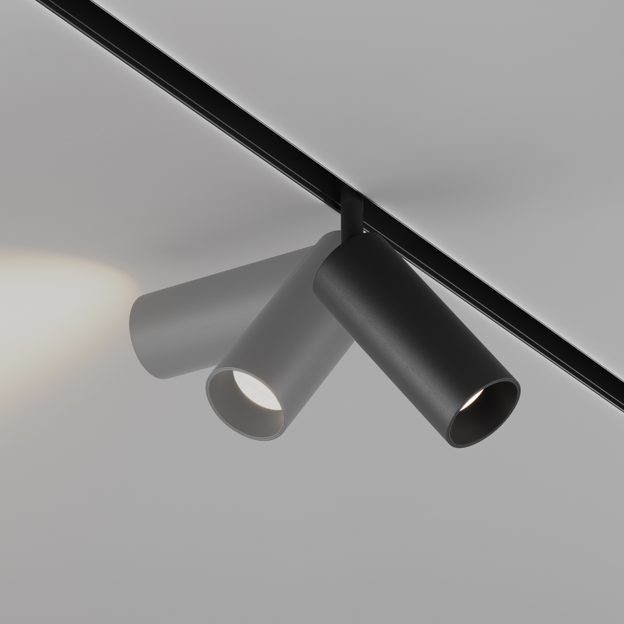 Corp de iluminat pe șină Focus LED, Aluminiu Negru, 12W, MAYTONI TR032-4-12W3K-S-DS-B [7]