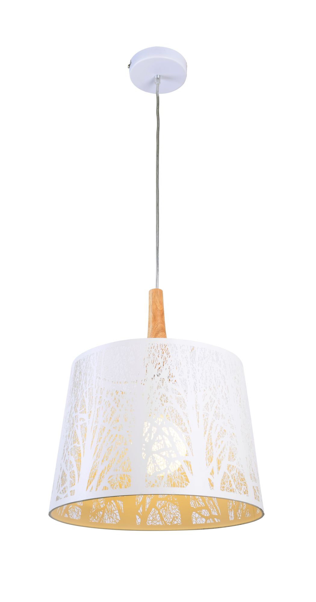 Produse - Corp de iluminat suspendat Lantern, Metal și lemn Alb, 60W, MAYTONI MOD029-PL-01-W