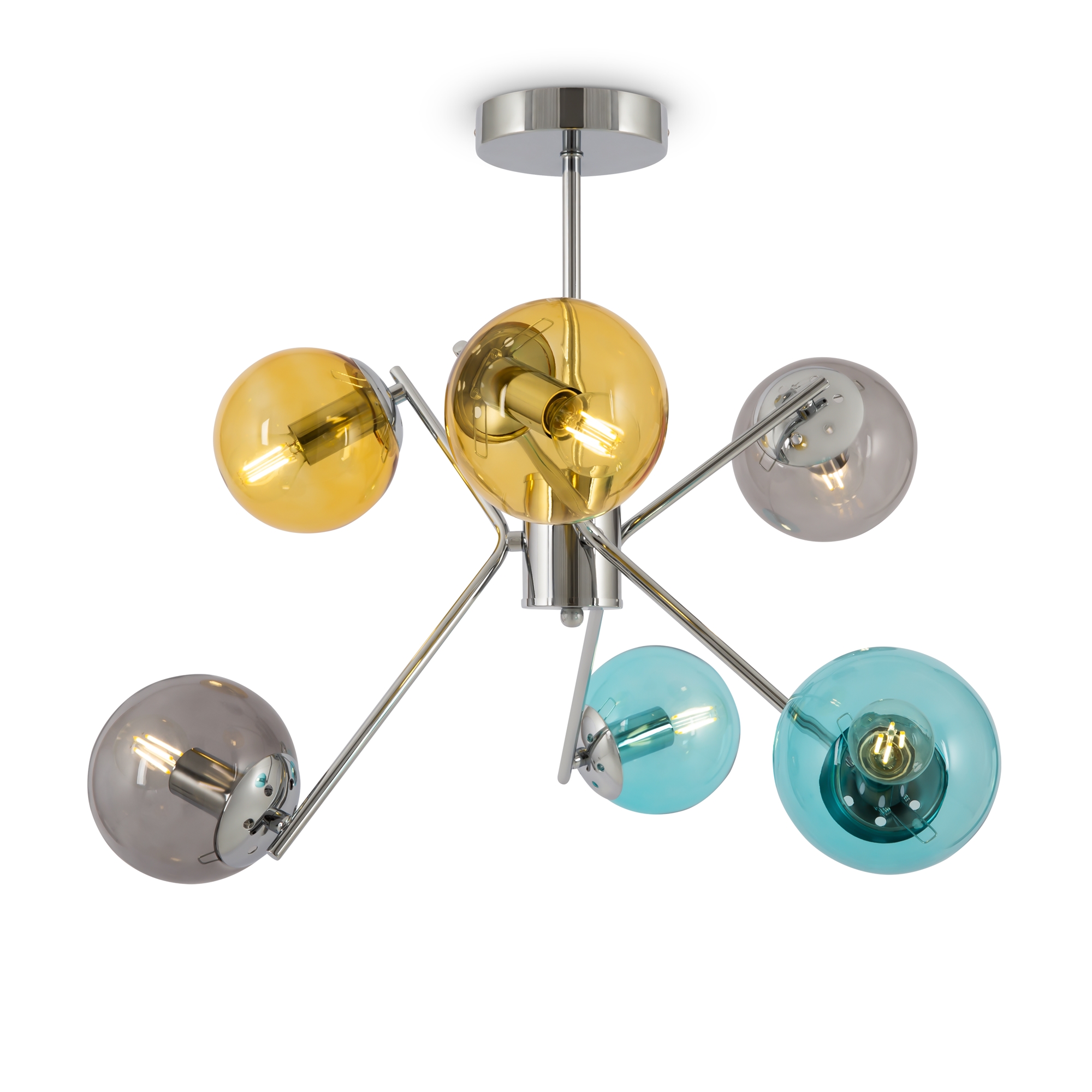 Candelabru Nancy, Metal Crom, 40W, MAYTONI MOD139PL-06CH [10]