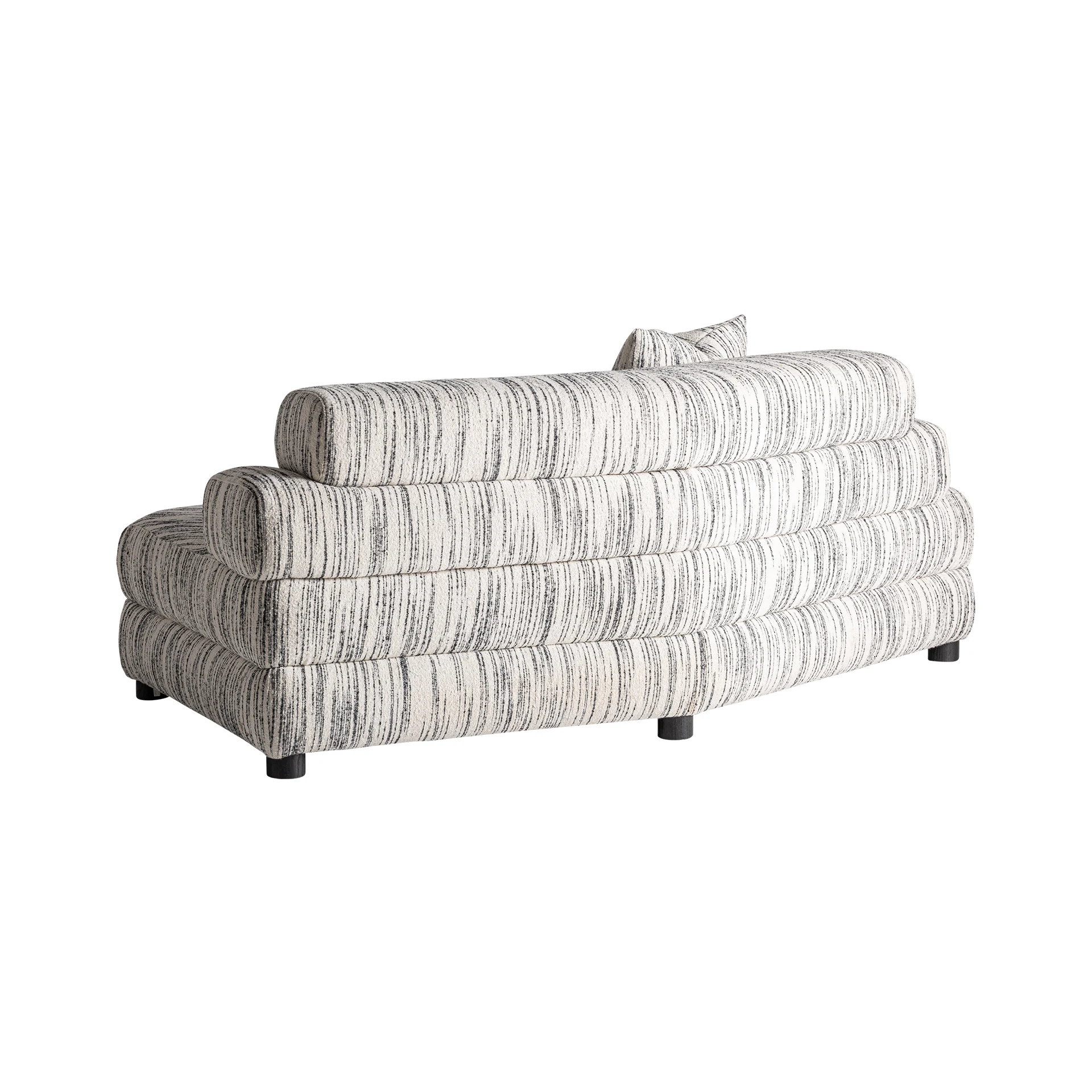 Canapea din Poliester, Placaj si Lemn de Pin, Alb, 195x110x83 cm, Stil Clasic - VicalHome 36131 [14]
