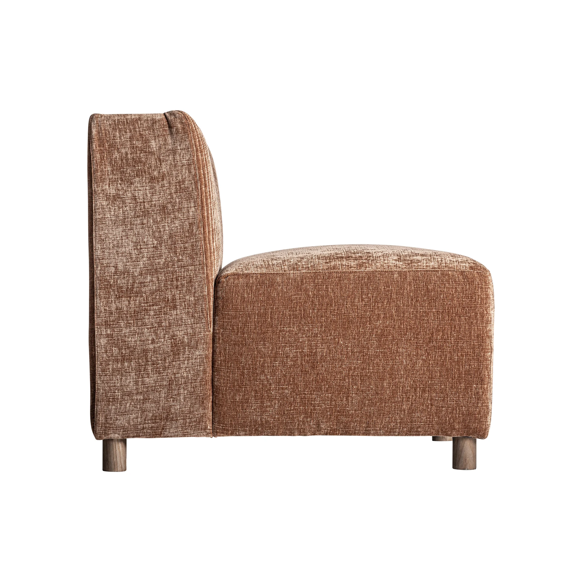 Canapea din Poliester, Lemn de Pin si Placaj, Maro, 72x85x76 cm - VicalHome 36137 [16]