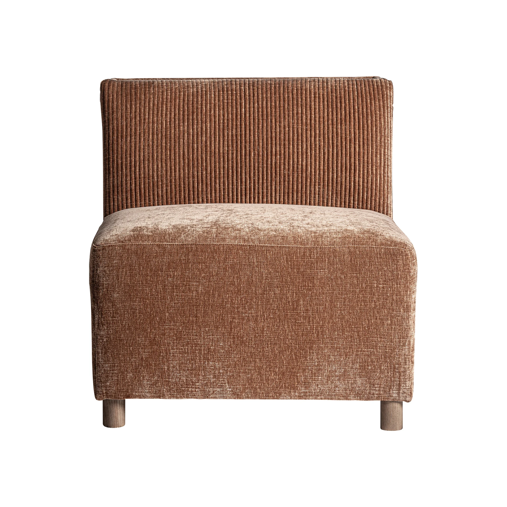 Canapea din Poliester, Lemn de Pin si Placaj, Maro, 72x85x76 cm - VicalHome 36137 [13]