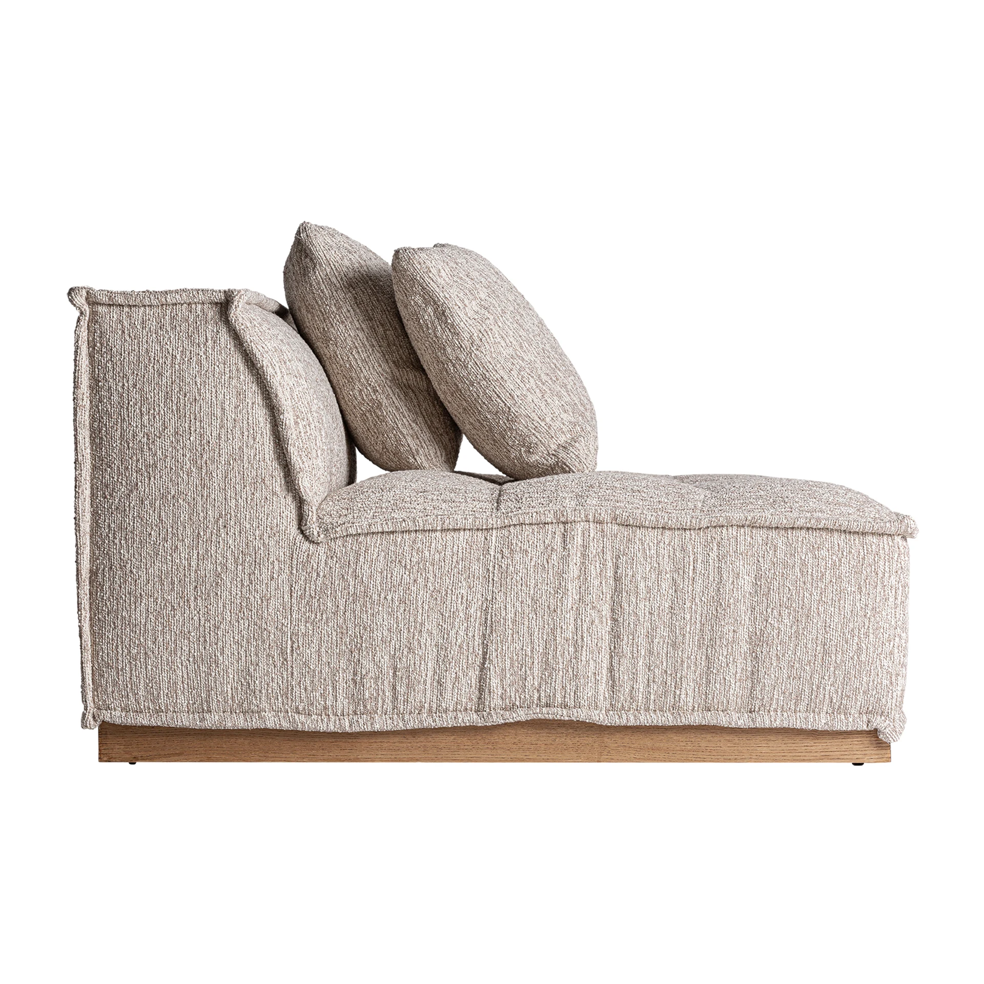 Canapea din Poliester si Lemn de Pin, Bej, 122x122x84 cm, Stil Art Deco - VicalHome 34464 [14]