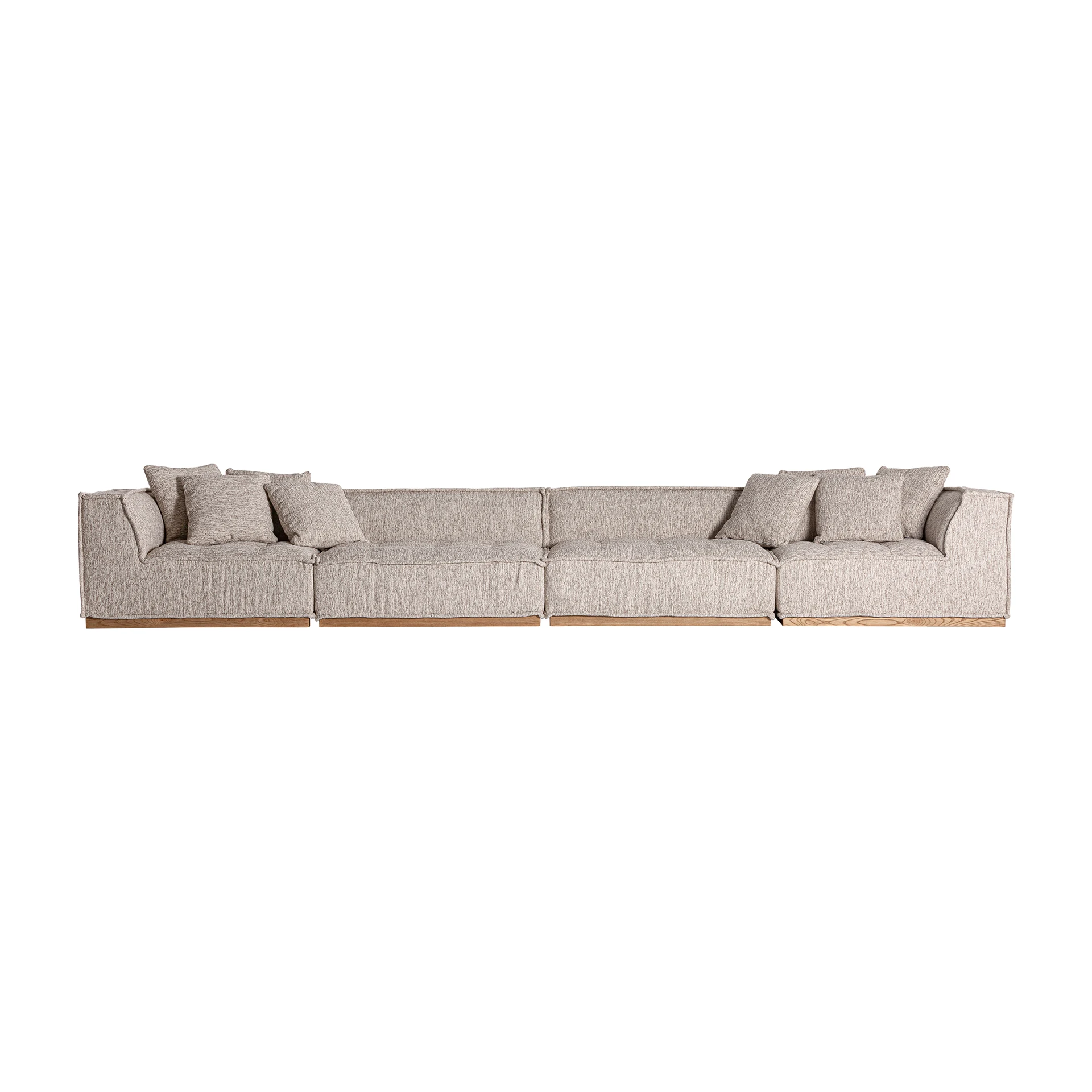 Canapea din Poliester si Lemn de Pin, Bej, 122x122x84 cm, Stil Art Deco - VicalHome 34464 [46]