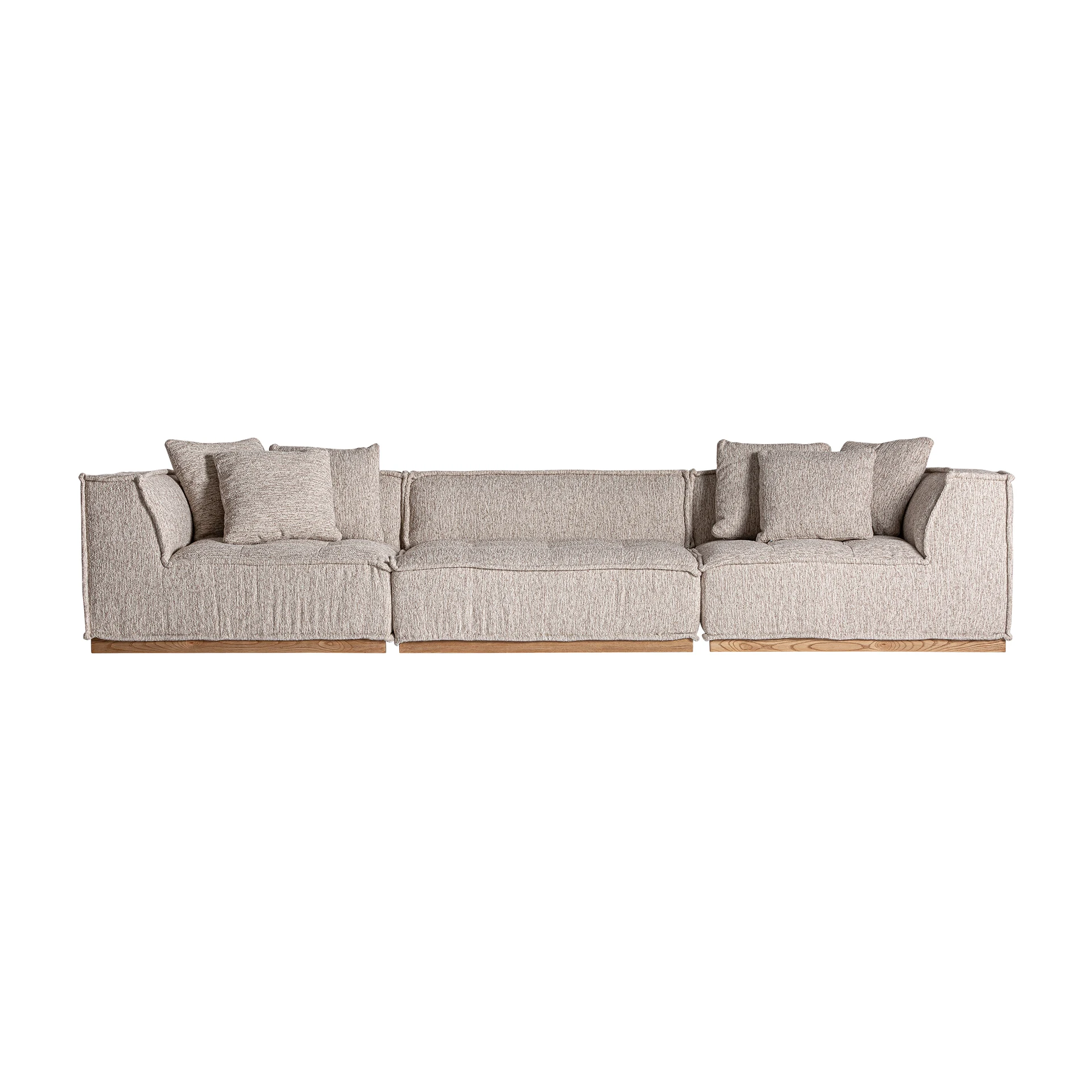 Canapea din Poliester si Lemn de Pin, Bej, 122x122x84 cm, Stil Art Deco - VicalHome 34464 [34]