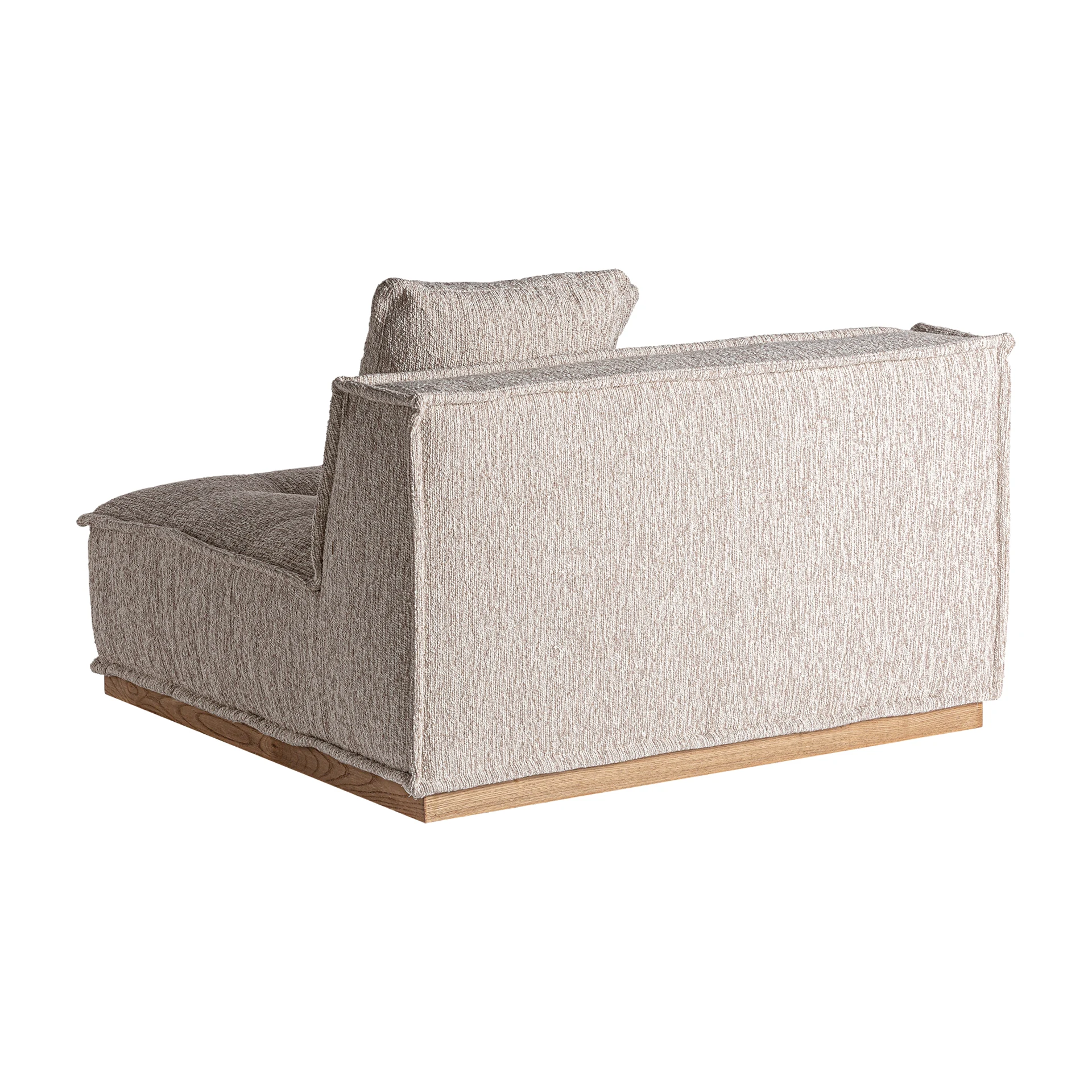 Canapea din Poliester si Lemn de Pin, Bej, 122x122x84 cm, Stil Art Deco - VicalHome 34464 [22]