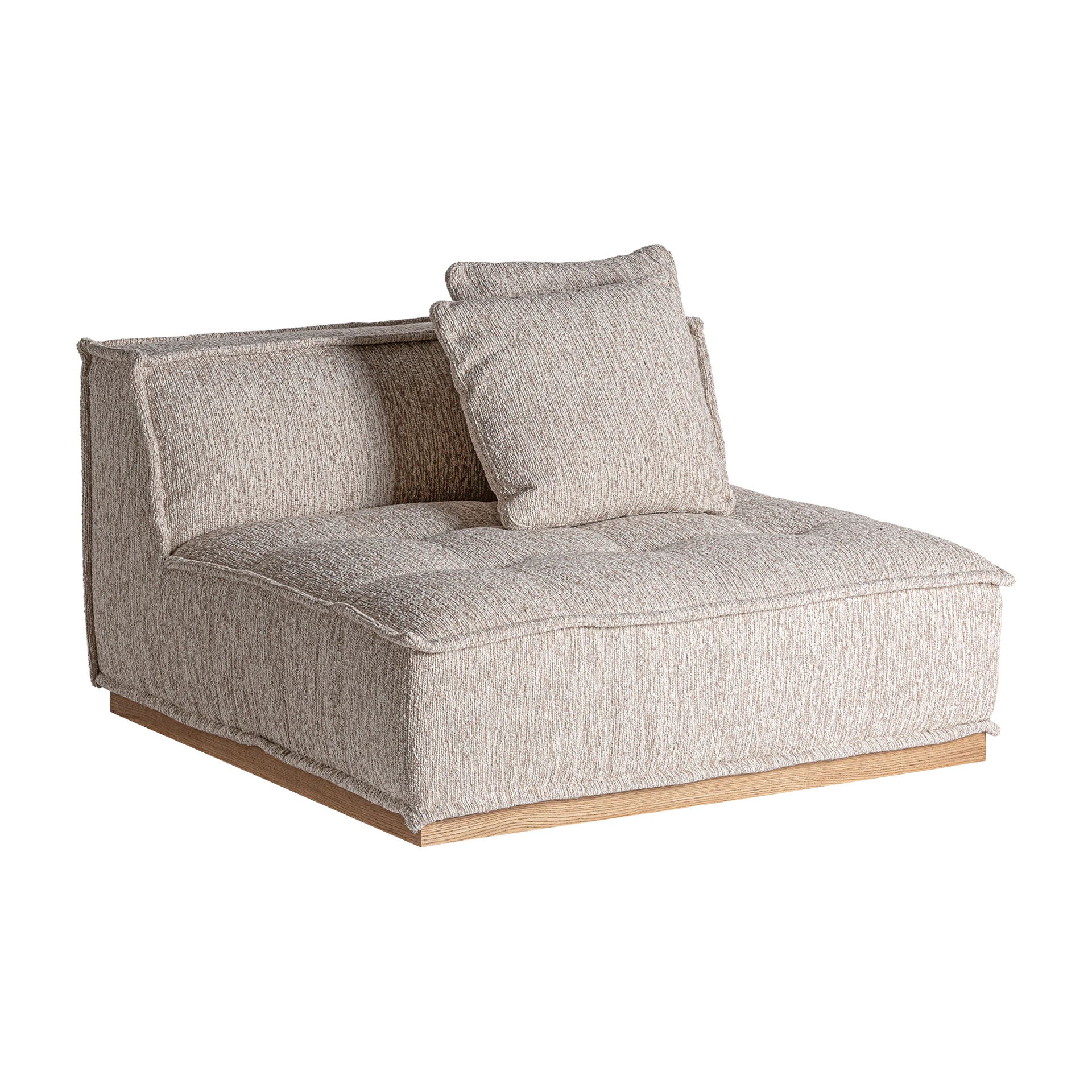 Canapea din Poliester si Lemn de Pin, Bej, 122x122x84 cm, Stil Art Deco - VicalHome 34464 [10]