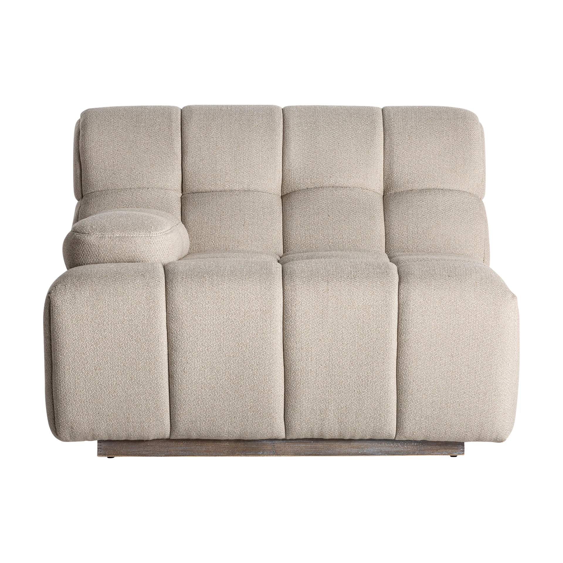 Canapea din Poliester si Lemn de Pin, Maro Deschis, 100x97x74 cm, Stil Contemporan - VicalHome 33220 [7]