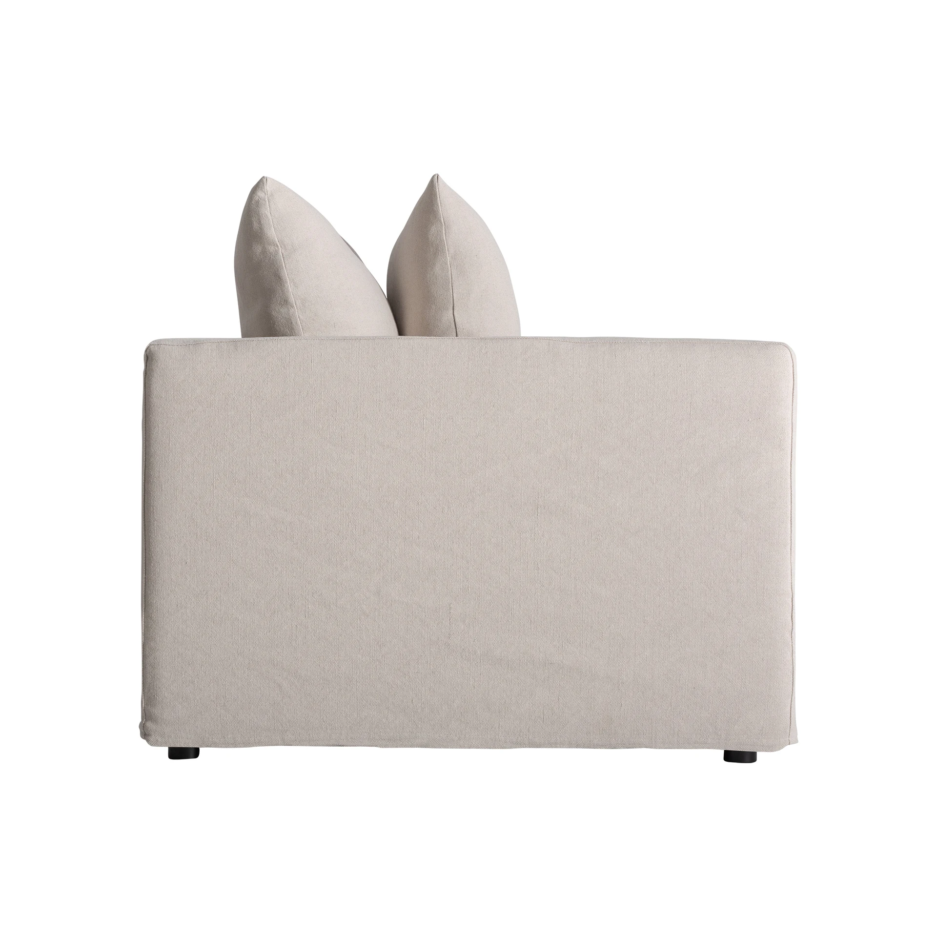 Canapea din Bumbac, In si Spuma, Alb-crem, 103x100x84 cm, Stil Contemporan - VicalHome 37400 [3]