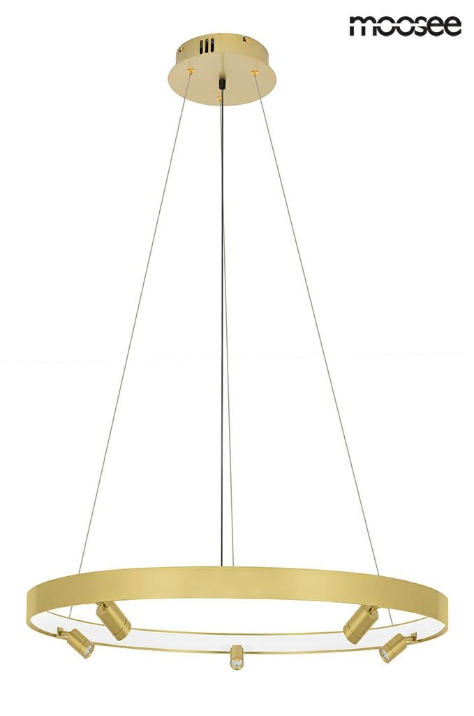 Lustră Circle Spot 98x98x206 cm, Oțel Inoxidabil Auriu - Moosee [2]
