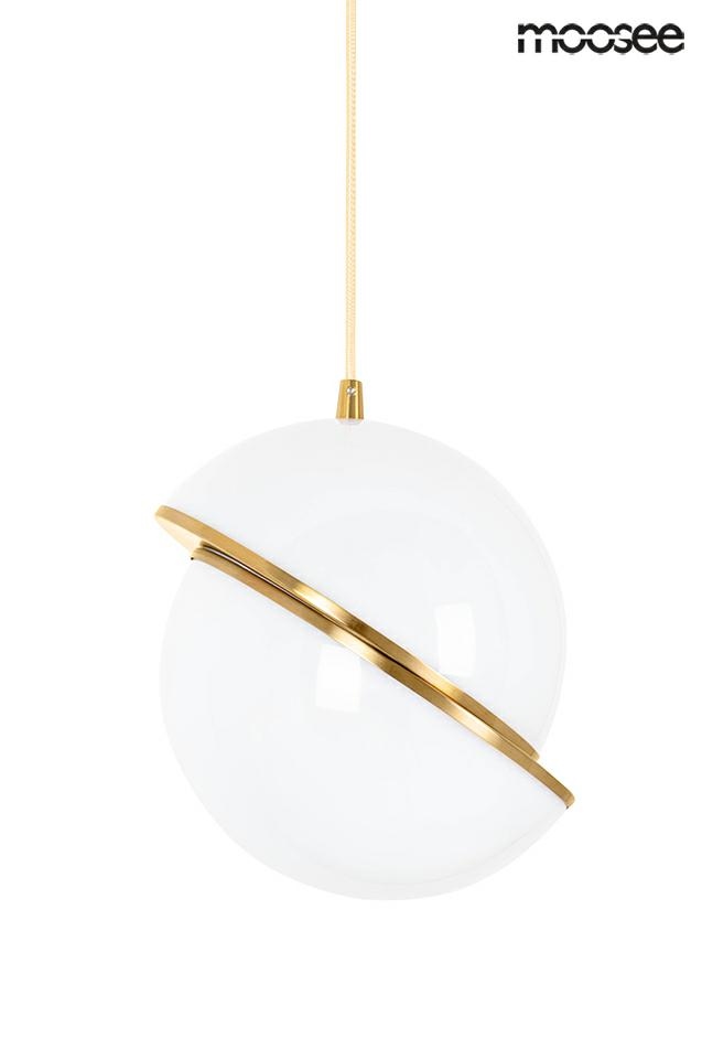 Pendul Globe 20x20x220 cm, Metal și Acril Auriu Periat Metal - Moosee [2]
