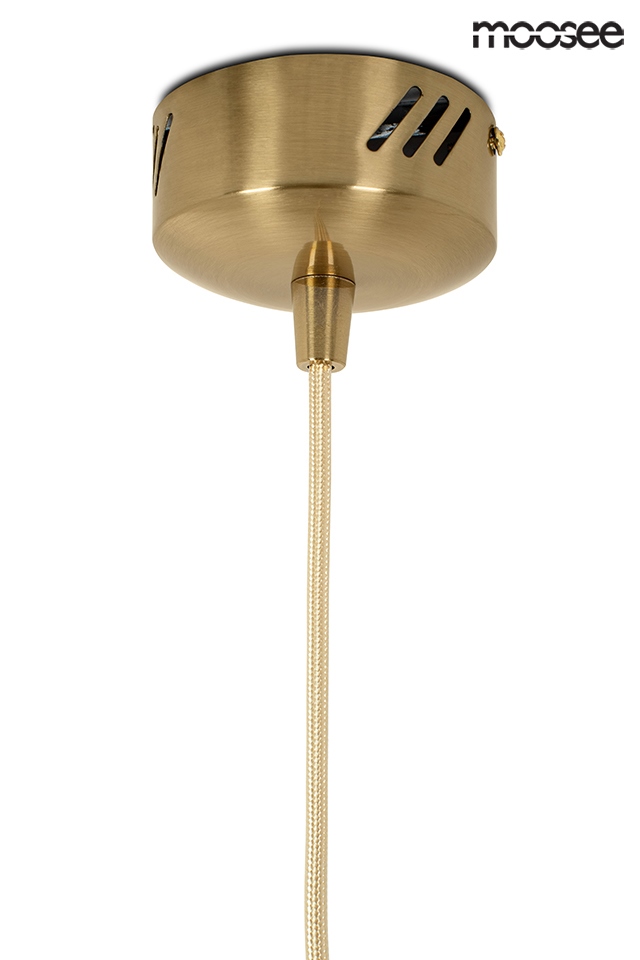 Pendul Globe 20x20x220 cm, Metal și Acril Auriu Periat Metal - Moosee [8]