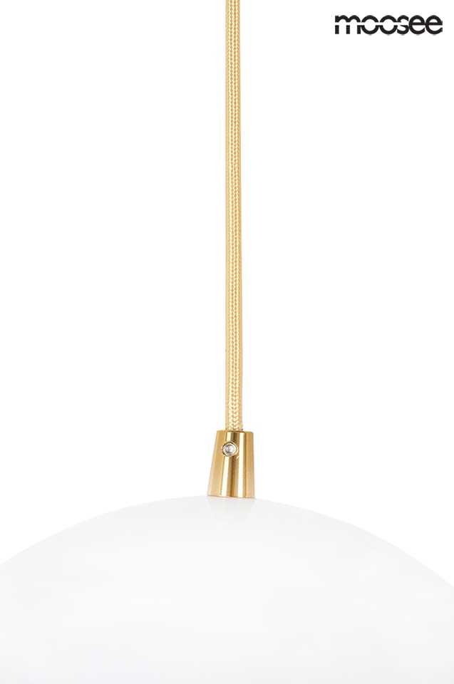 Pendul Globe 20x20x220 cm, Metal și Acril Auriu Periat Metal - Moosee [6]