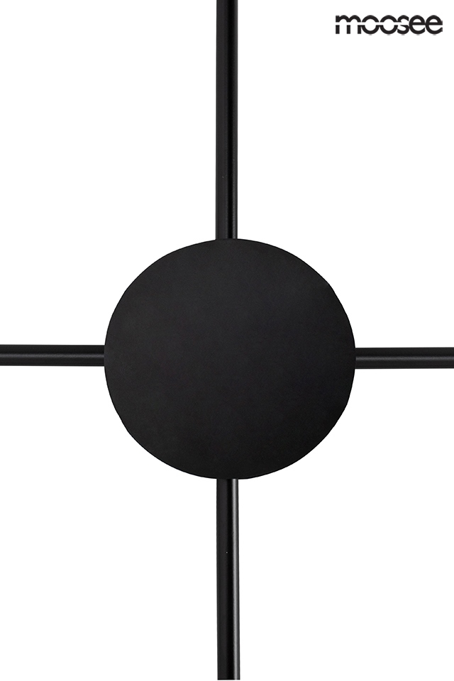Aplică Shadow 4 Close 80,5x3,5x80,5 cm, Metal Negru Mat - Moosee [3]