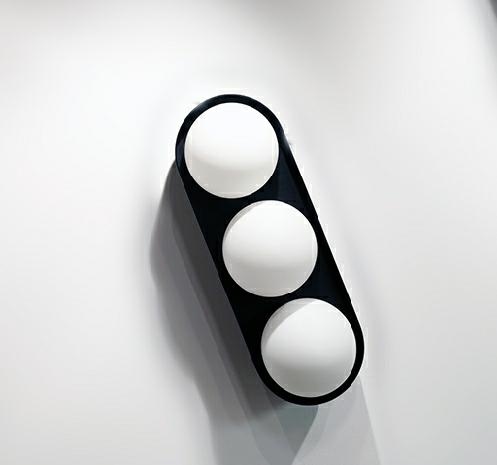 Aplică Drops 3 33x12x15 cm, Sticlă și Oțel Carbon Negru - Moosee [9]