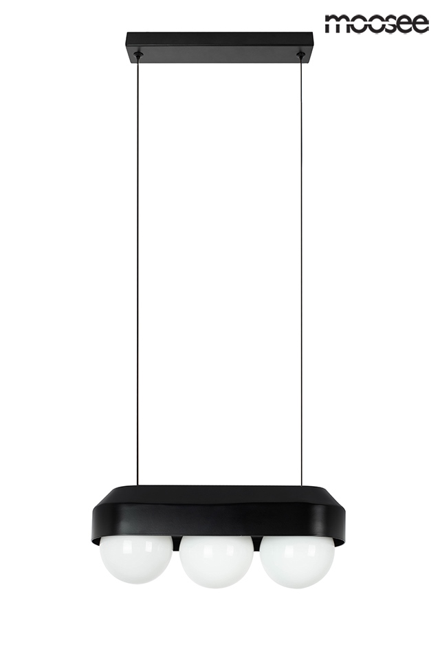 Lustră Drops 3 33x12x225 cm, Negru - Moosee [2]