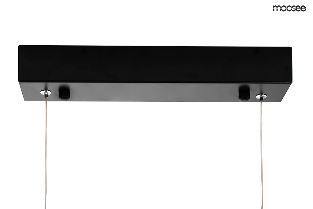 Lustră Rage 120x6x230 cm, Metal și Aluminiu Negru - Moosee [7]