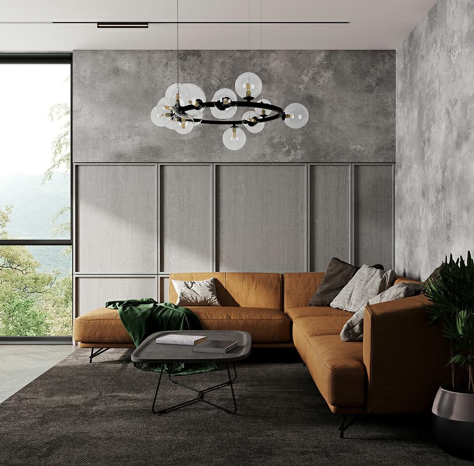 Pendul Alure 85x85x230 cm, Negru - Moosee [9]