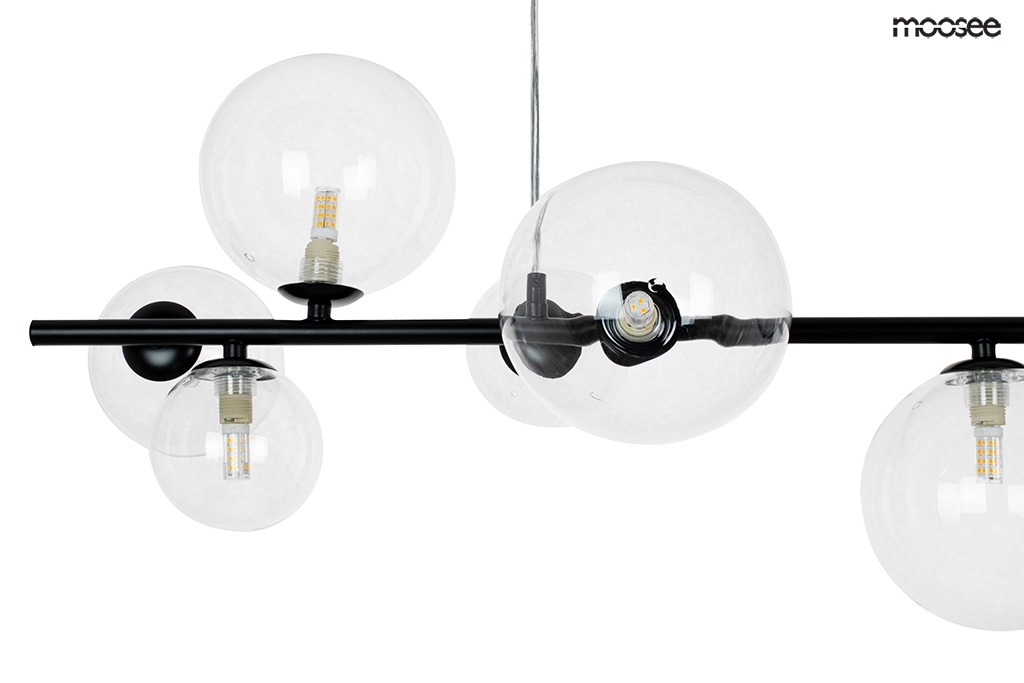 Lustră Alure Line 90x30x230 cm, Metal Negru - Moosee [4]