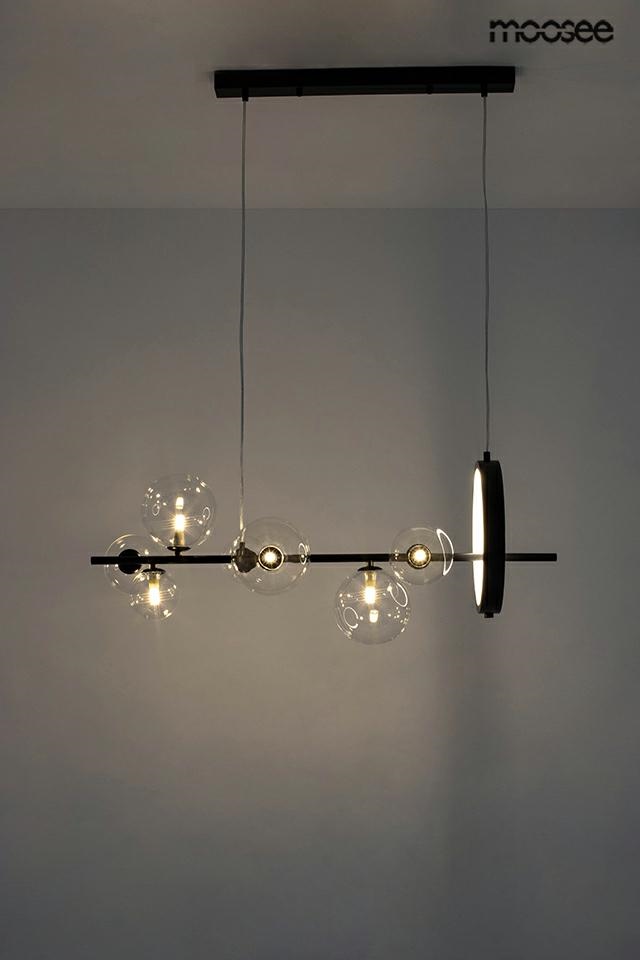 Lustră Alure Line 90x30x230 cm, Metal Negru - Moosee [9]