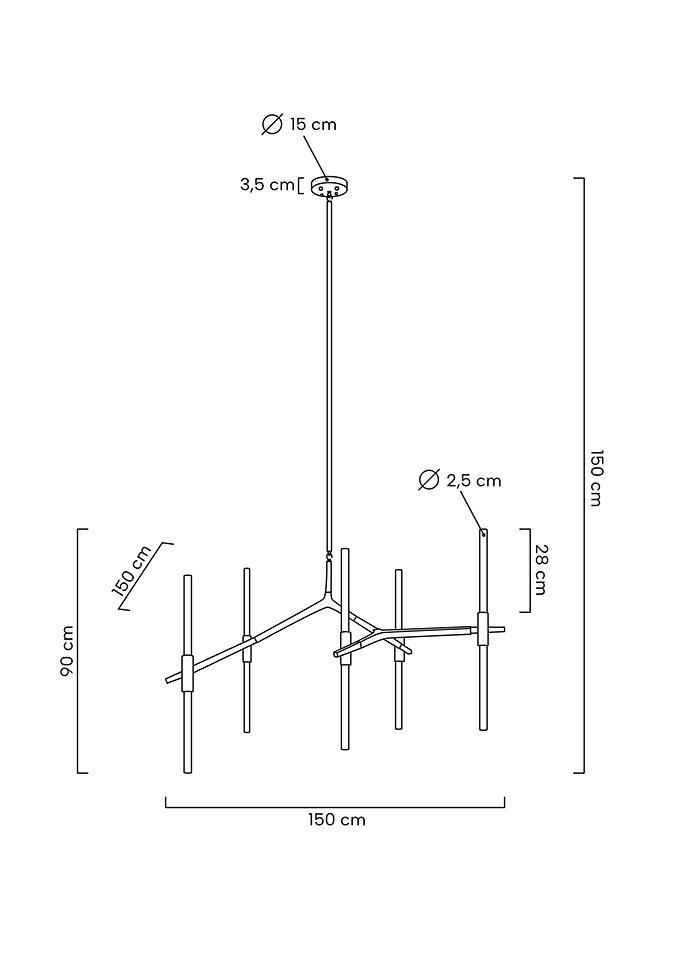 Candelabru 10, Metal Negru - Moosee [9]