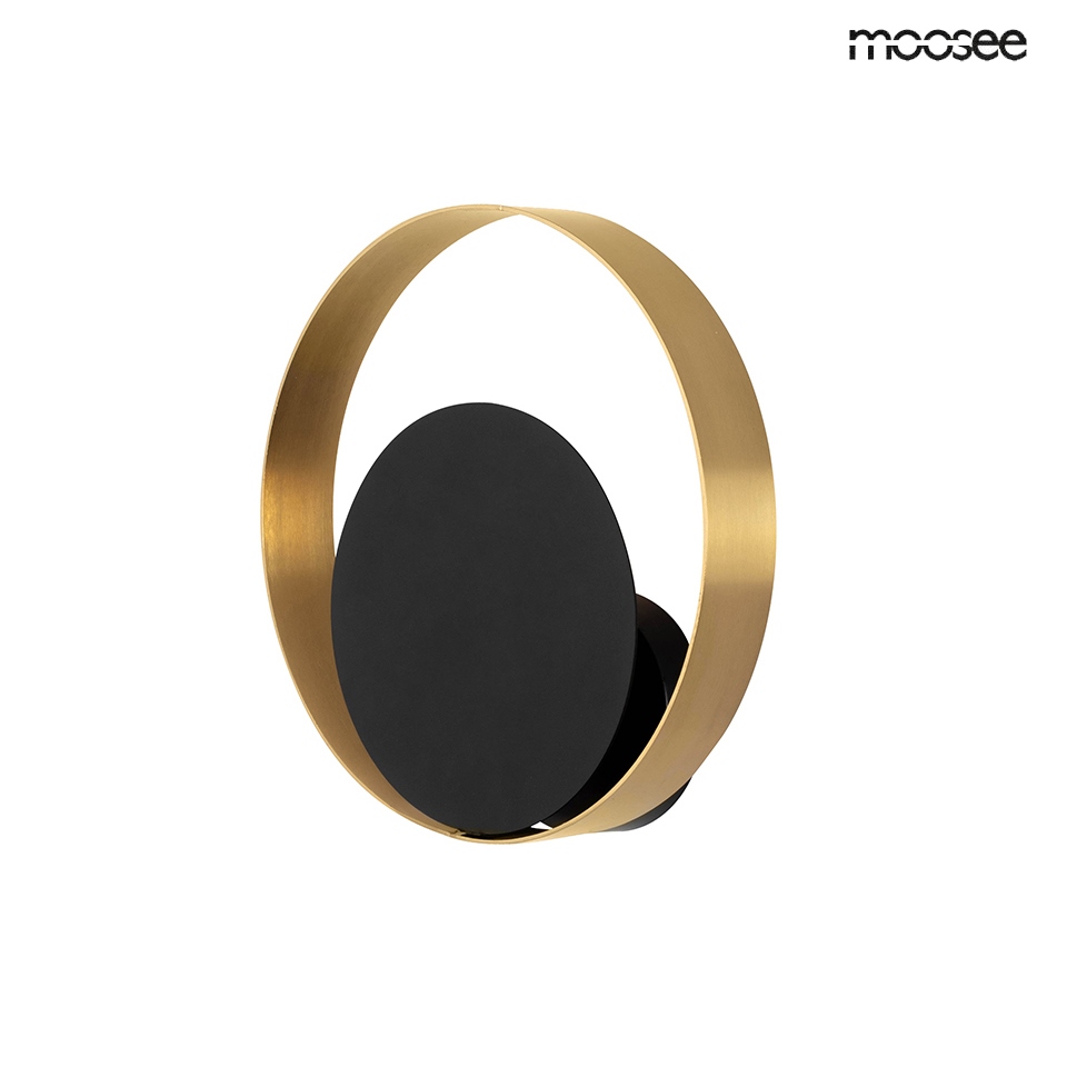 Aplice LED - Aplică Band 26x8x26 cm, Metal Auriu; Negru - Moosee