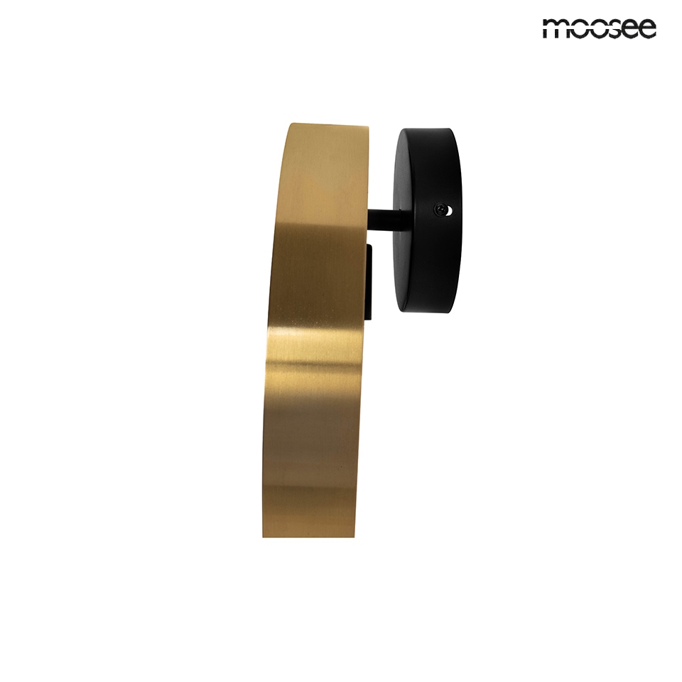 Aplică Band 26x8x26 cm, Metal Auriu; Negru - Moosee [8]