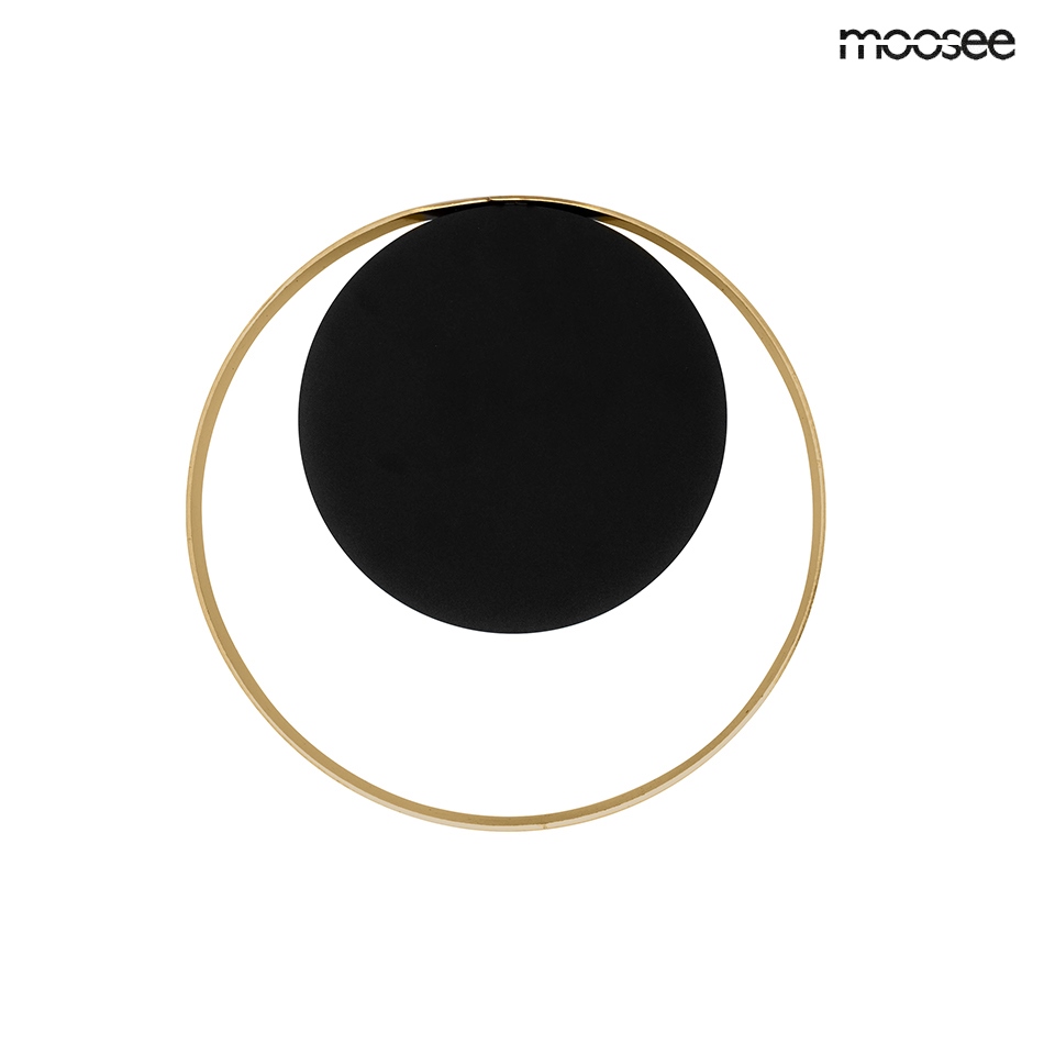 Aplică Band 26x8x26 cm, Metal Auriu; Negru - Moosee [6]
