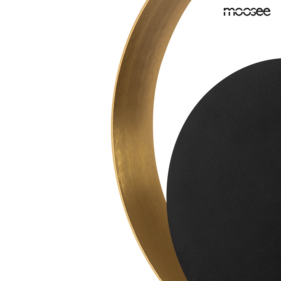 Aplică Band 26x8x26 cm, Metal Auriu; Negru - Moosee [9]