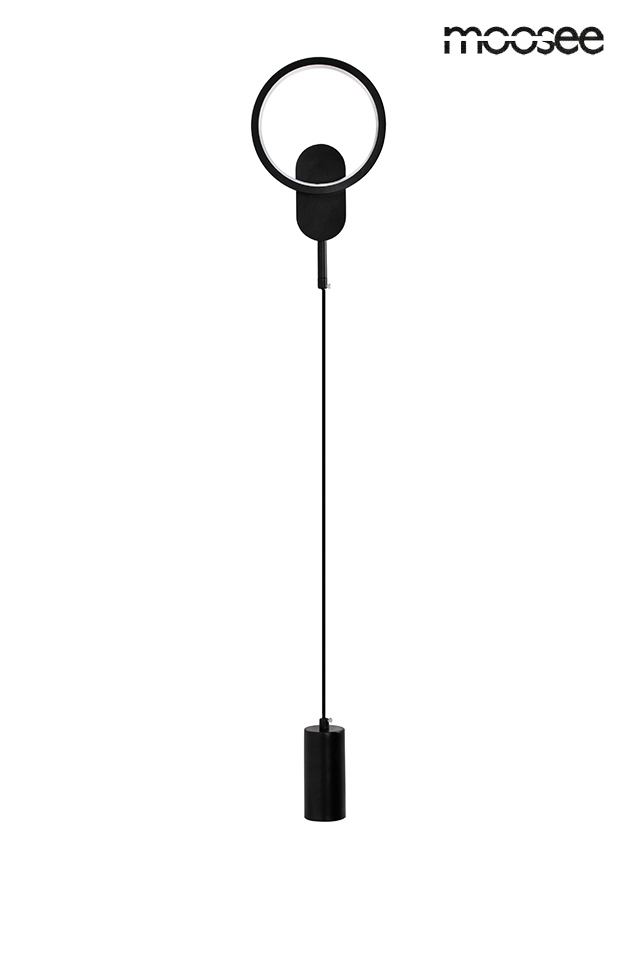 Aplice LED - Aplică Como 16x8x170 cm, Metal Negru - Moosee