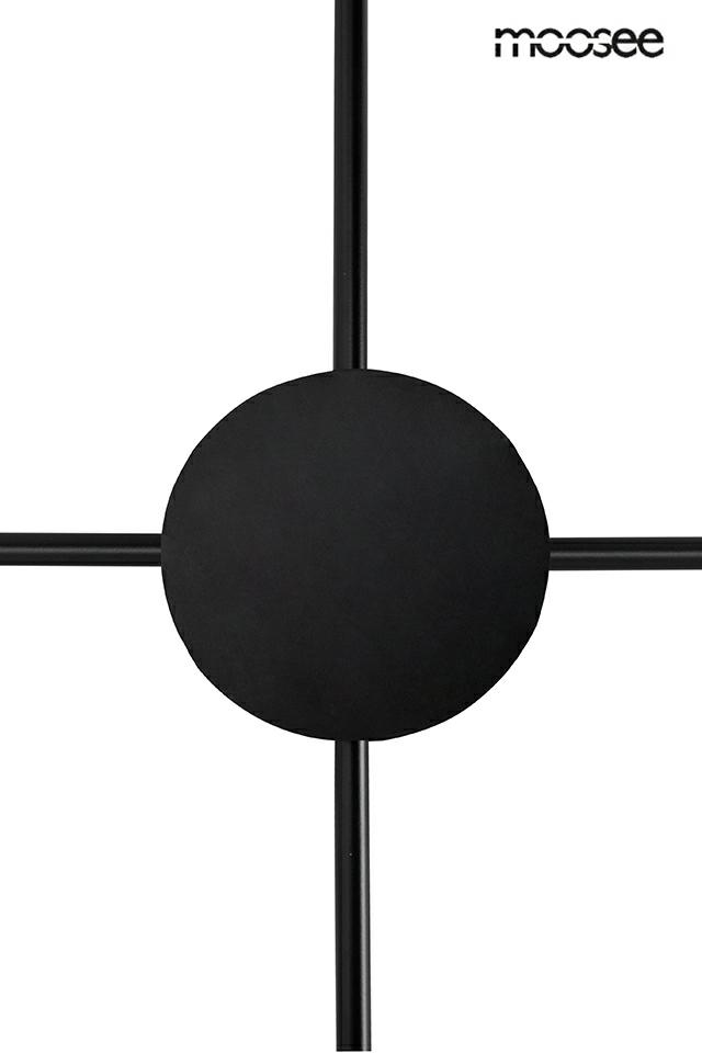 Aplică Shadow 95,5x4x95,5 cm, Metal și Aluminiu Negru - Moosee [4]