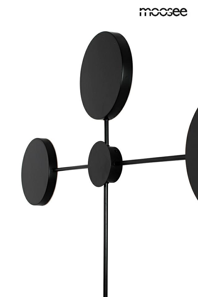 Aplică Shadow 95,5x4x95,5 cm, Metal și Aluminiu Negru - Moosee [5]