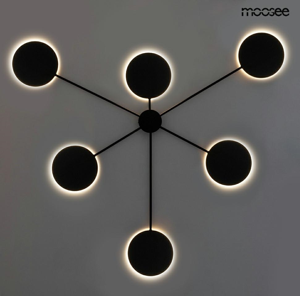 Aplică Shadow 6 107x4x107 cm, Metal și Aluminiu Negru - Moosee [6]