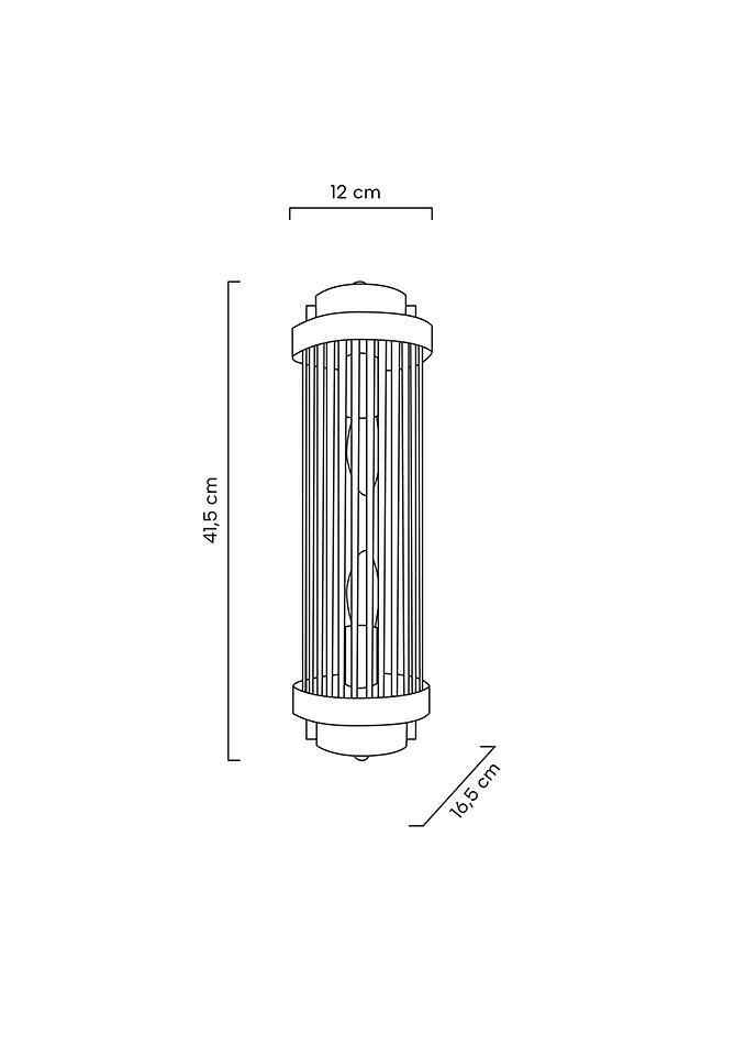 Aplică Column 40 12x16,5x41,5 cm, Argintiu - Moosee [9]