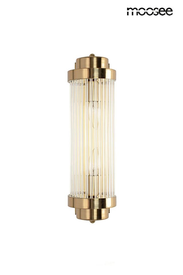 Aplice LED - Aplică Column 40 12x16,5x41,5 cm, Oțel Auriu - Moosee