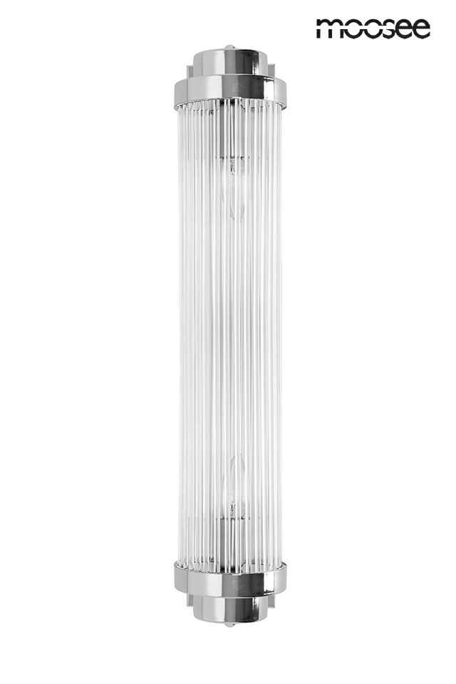 Aplice LED - Aplică Column 60 12x15x63 cm, Argintiu Cromat - Moosee