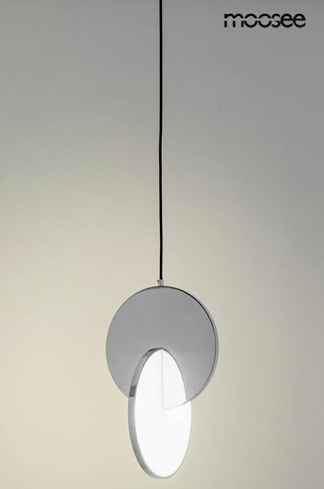 Pendul Disco 25x25x240 cm, Oțel Lustruit Argintiu Cromat - Moosee [7]