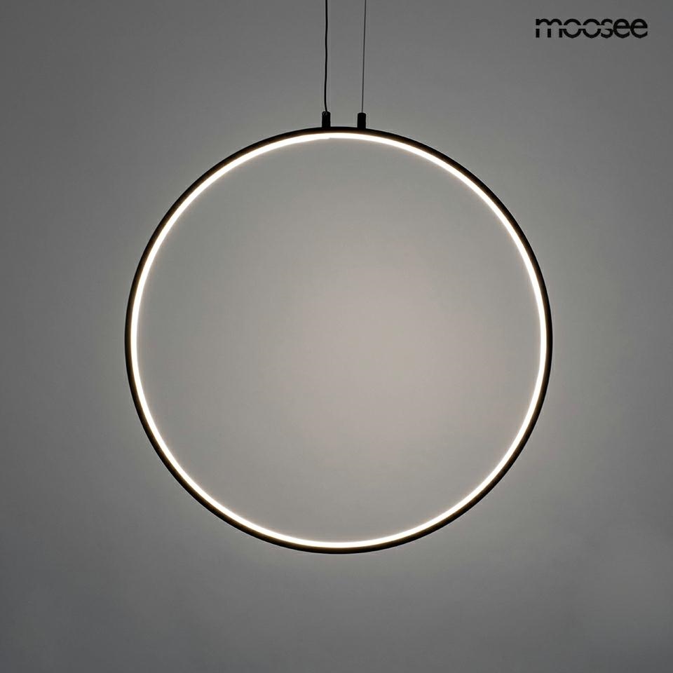 Pendul Circulo 60x15x250 cm, Metal și Aluminiu Negru - Moosee [2]