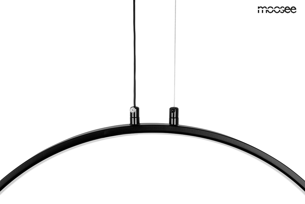 Pendul Circulo 60x15x250 cm, Metal și Aluminiu Negru - Moosee [3]