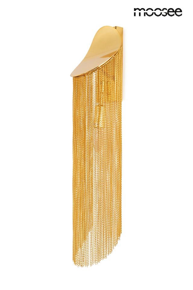 Aplice LED - Aplică Lambada 15x14x64 cm, Metal Auriu - Moosee