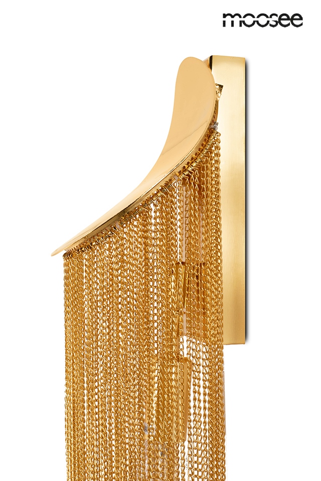 Aplică Lambada 15x14x64 cm, Metal Auriu - Moosee [6]