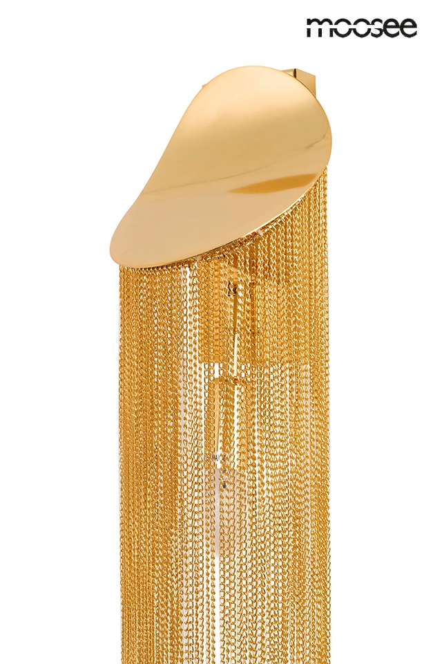 Aplică Lambada 15x14x64 cm, Metal Auriu - Moosee [7]