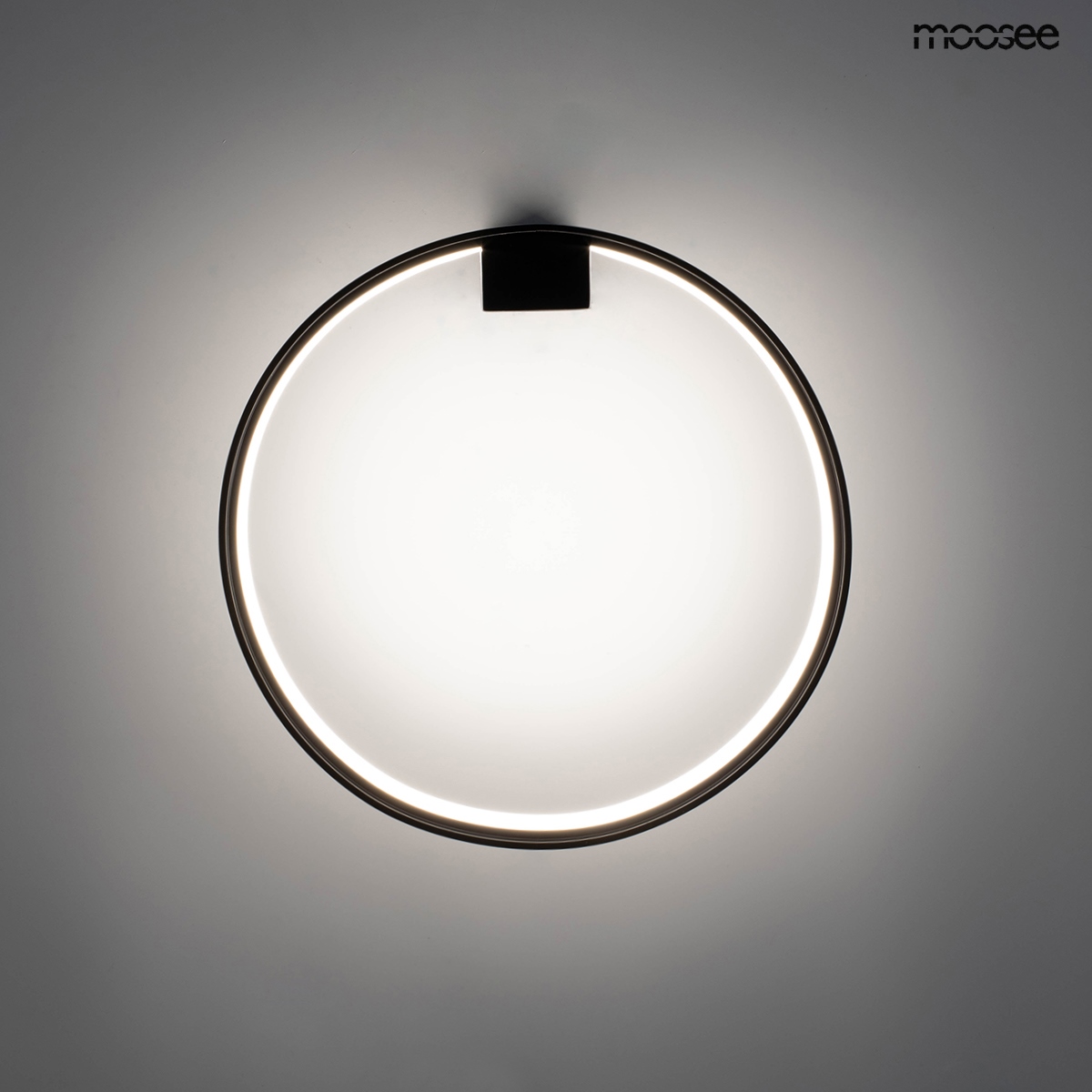 Aplică Circle Wall 26,5x13x26,5 cm, Aluminiu Negru - Moosee [3]
