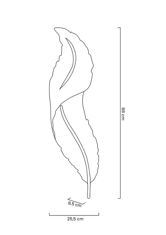Aplică Ikar 80 25,5x8,5x88 cm, Rășină Alb Auriu - Moosee [12]