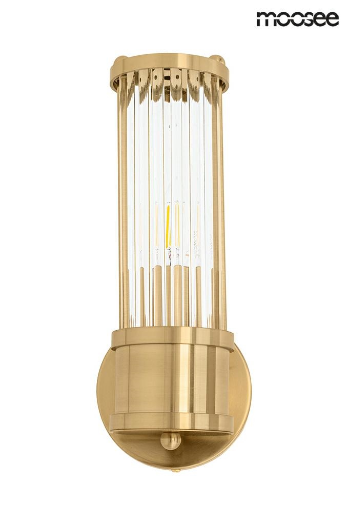 Aplice LED - Aplică Pilar 12x14x33 cm, Auriu - Moosee