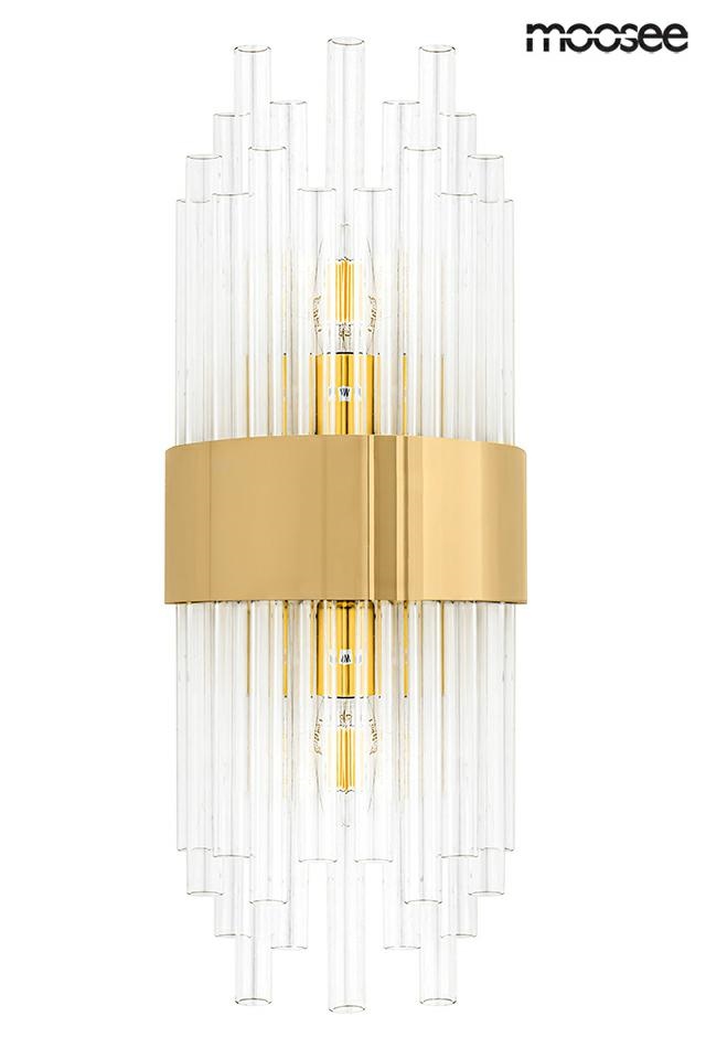 Aplice LED - Aplică Portofino 20x10,5x52,5 cm, Auriu - Moosee