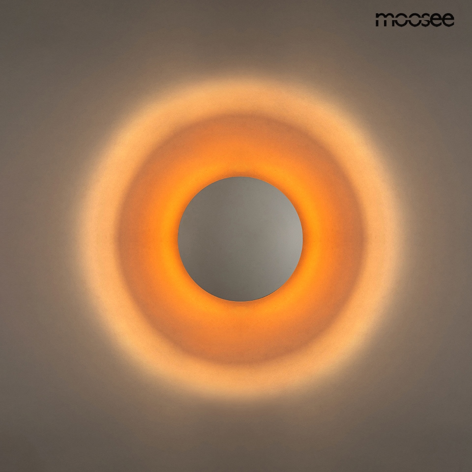 Aplică Eclise 35x22x35 cm, Oțel și Aluminiu Auriu; Alb - Moosee [4]