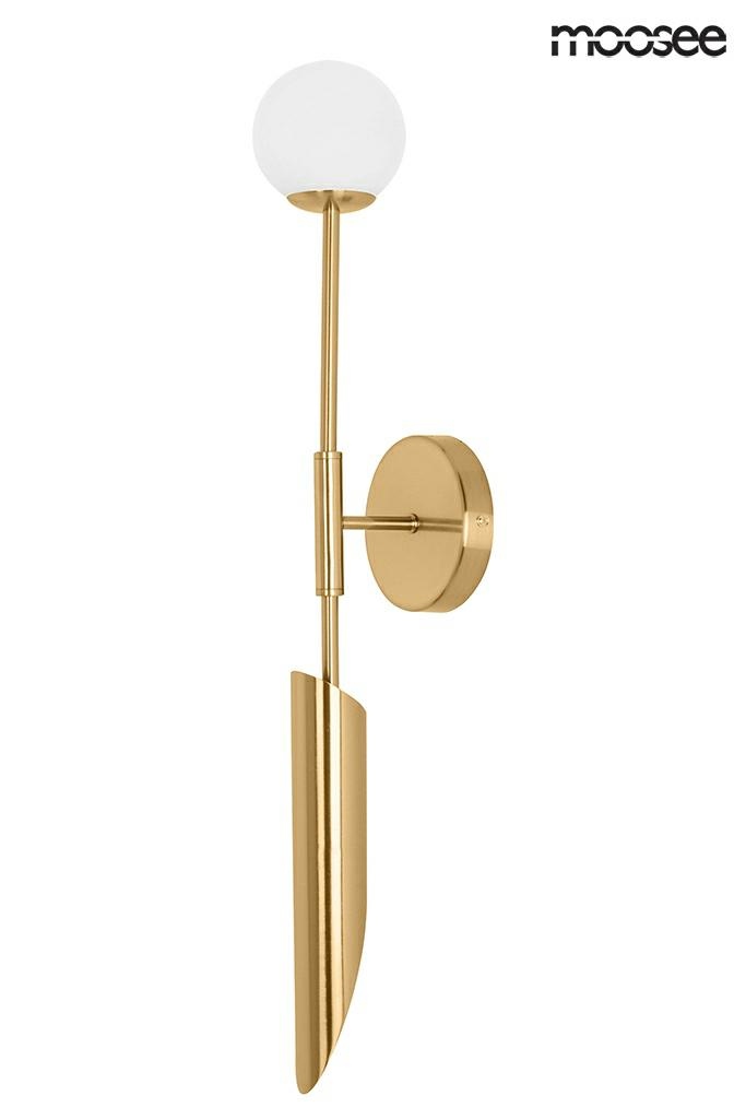 Aplice LED - Aplică Lucca 12x17x69 cm, Auriu - Moosee