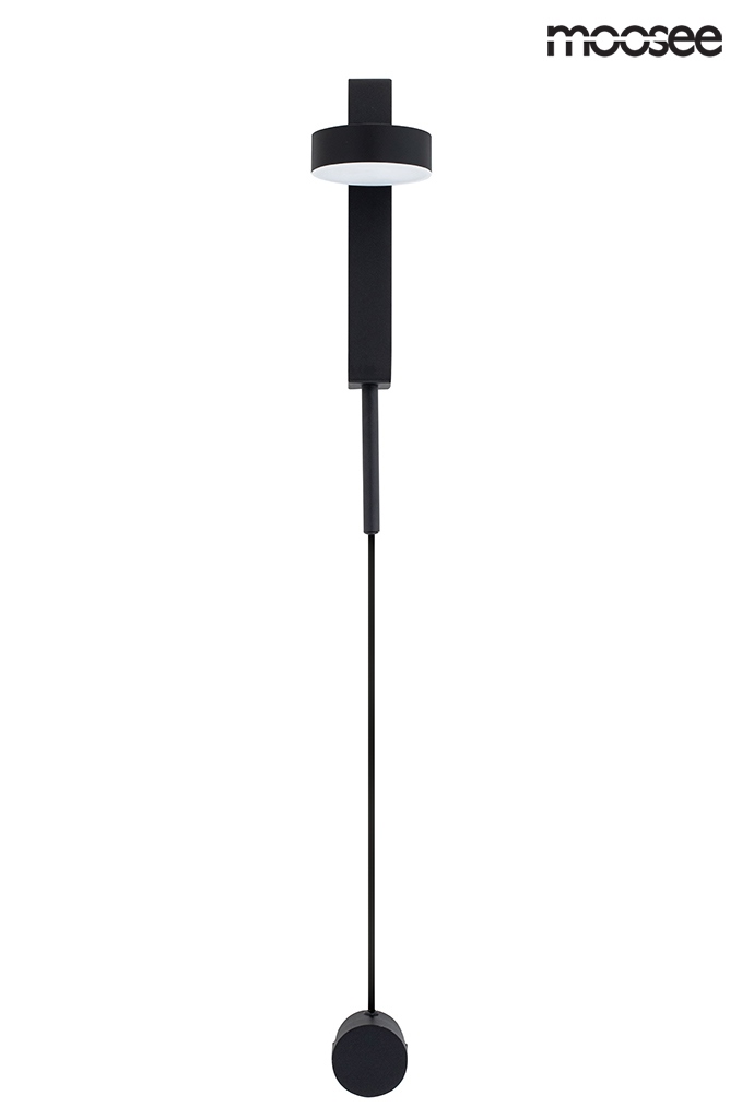 Aplică Clarid Black 8x15x113 cm, Aluminiu și Oțel - Moosee [3]
